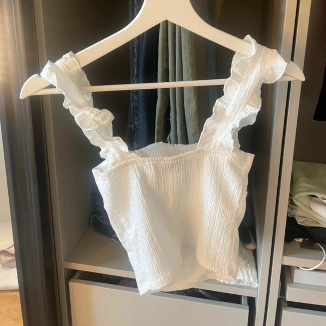 Vit volanglinnetopp  - 1