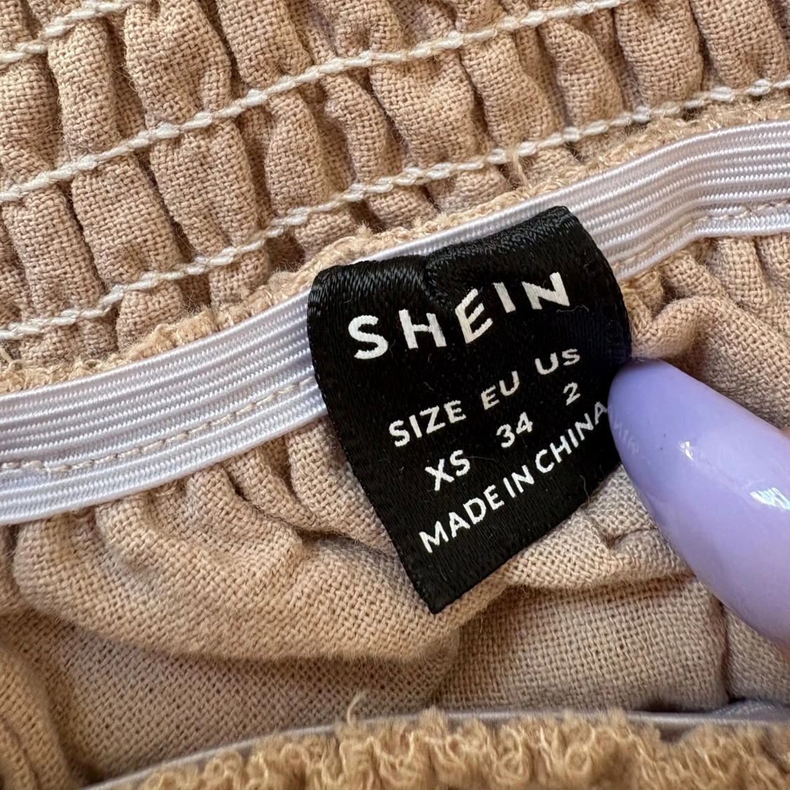 Beige volangkjol från SHEIN XS - 2