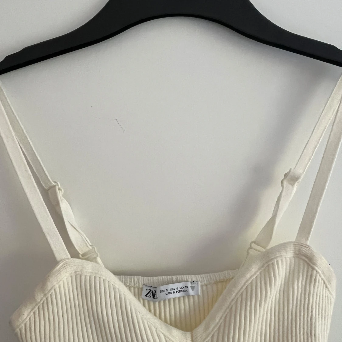 Vitt ribbat linne från Zara - 1