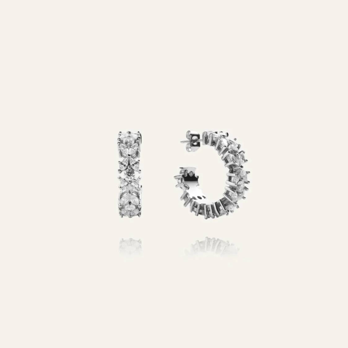 Queen örhängen silver från Mockberg - 1