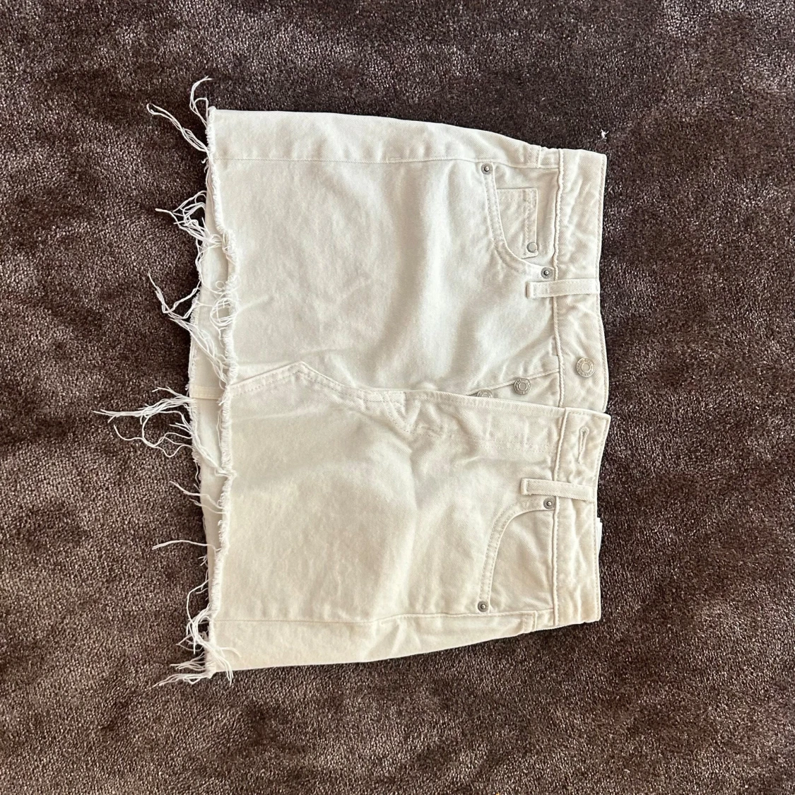 Vit jeanskjol från &Denim XS - 1