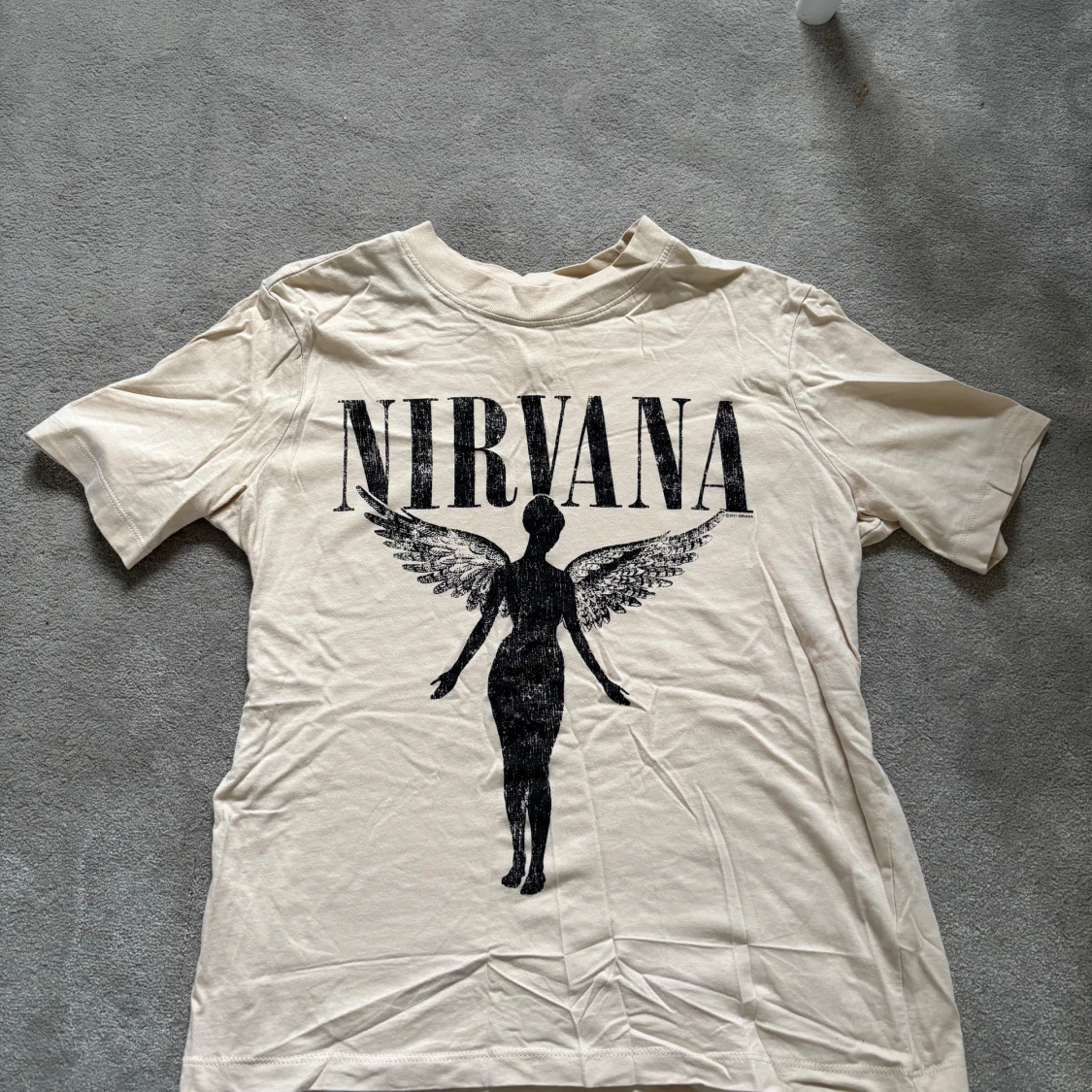 Beige Nirvana t-shirt från H&M