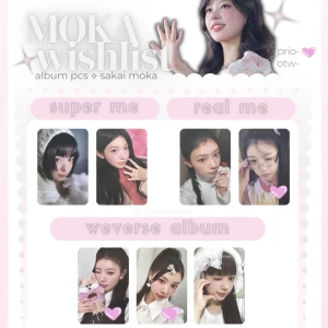 illit moka photocard wishlist - ⋆˚✿˖° wtb ૮ ․ ․ ྀིა  villig att köpa!! DM mig på instagram @1ovelution om du säljer!!!   har även iroha’s weverse A version pc som jag är villig att traeda!! all love ♡. 