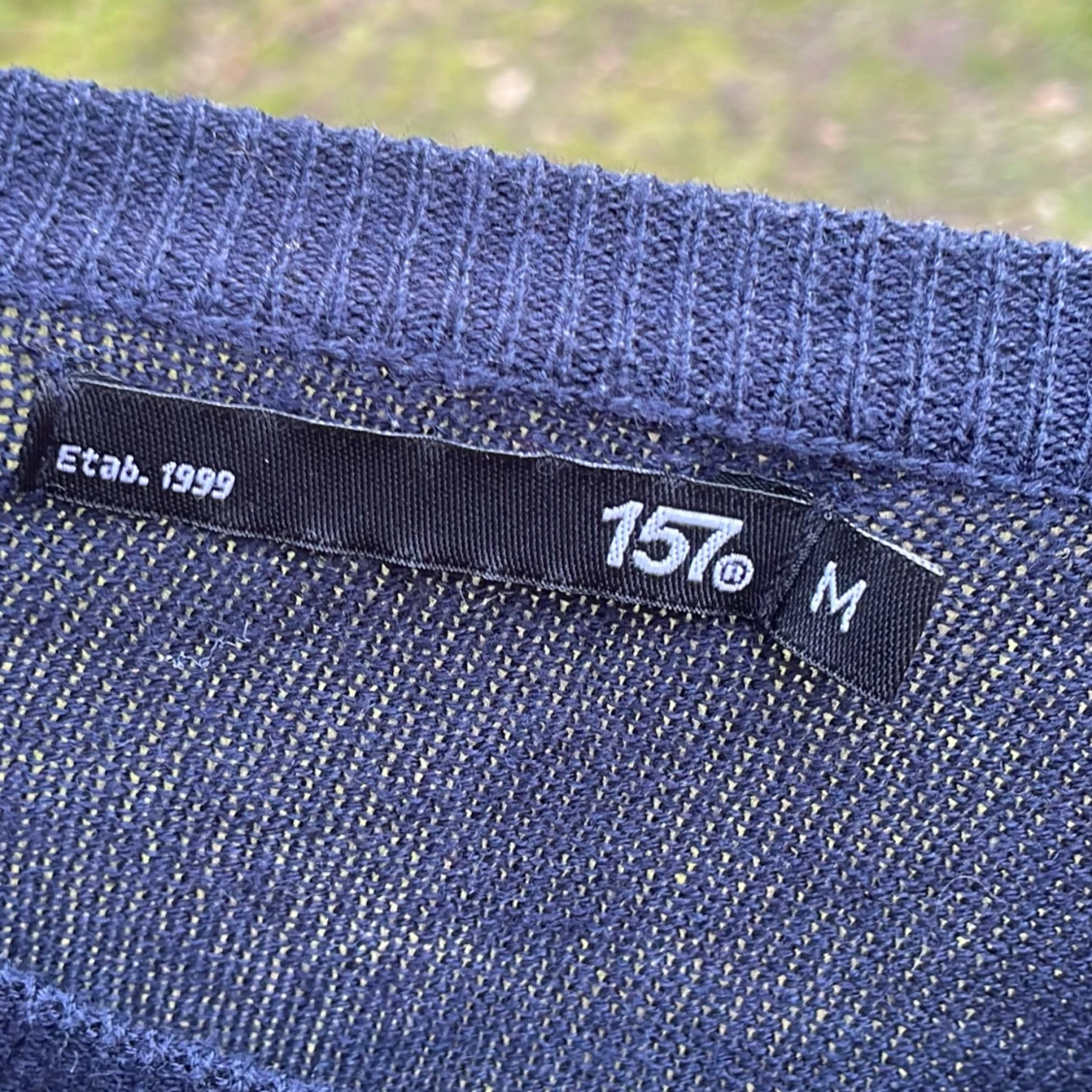 Mörkblå merinoulltröja från 157 - 3