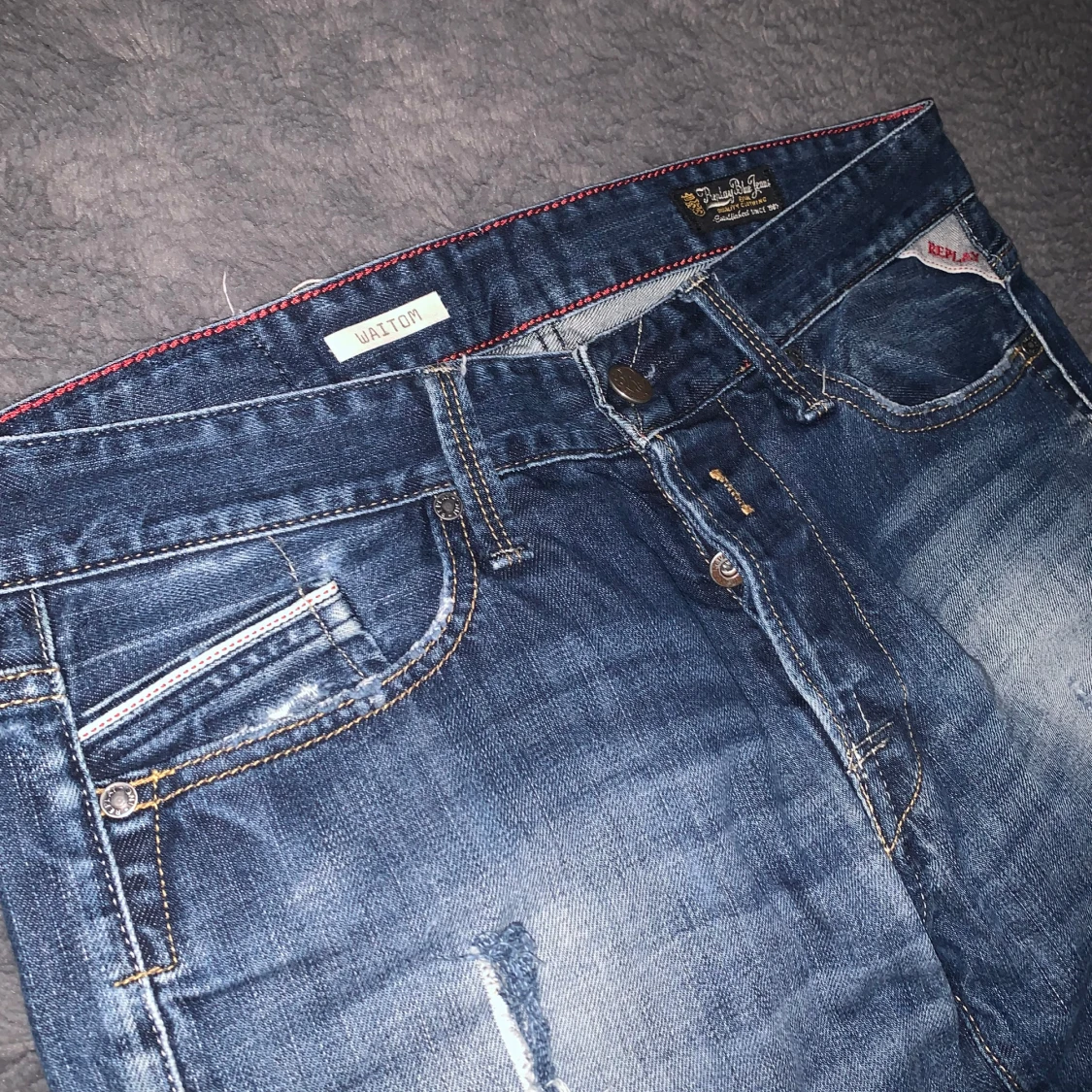 y2k Replay Slim fit Flare Jeans By Replay - 3