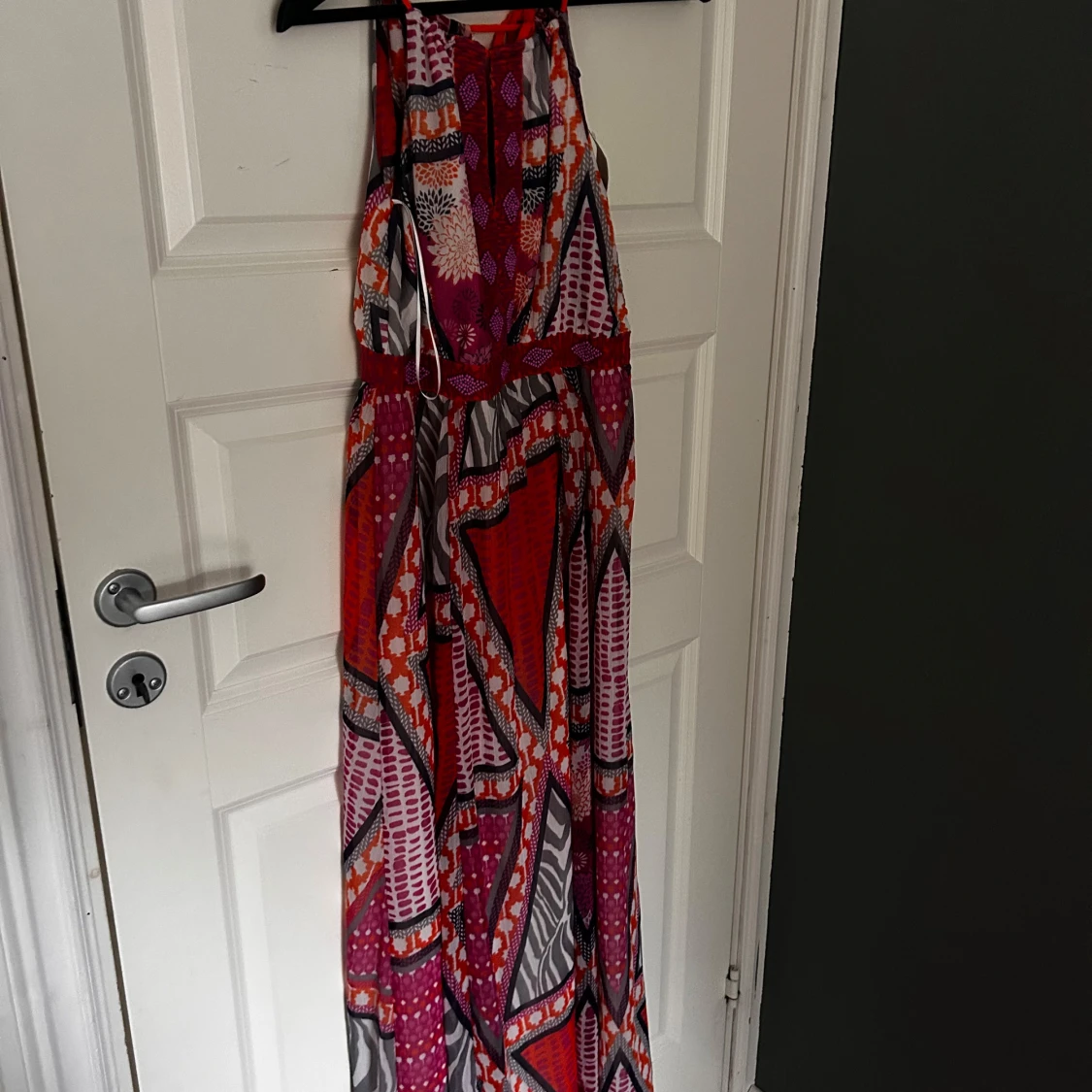 Mönstrad långklänning från H&M