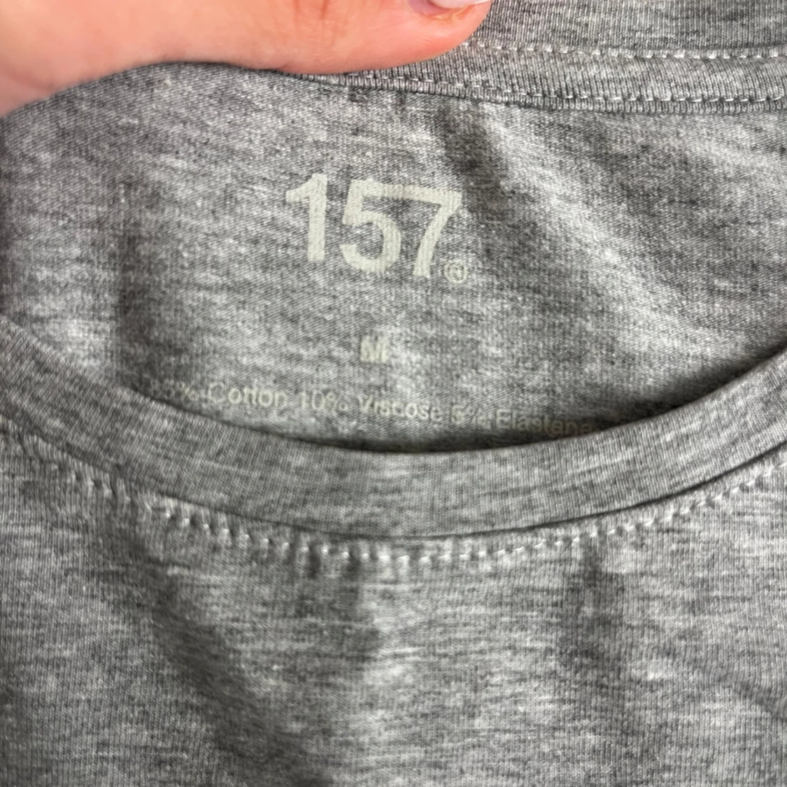 Grå croppad långärmad tröja 157 - 1