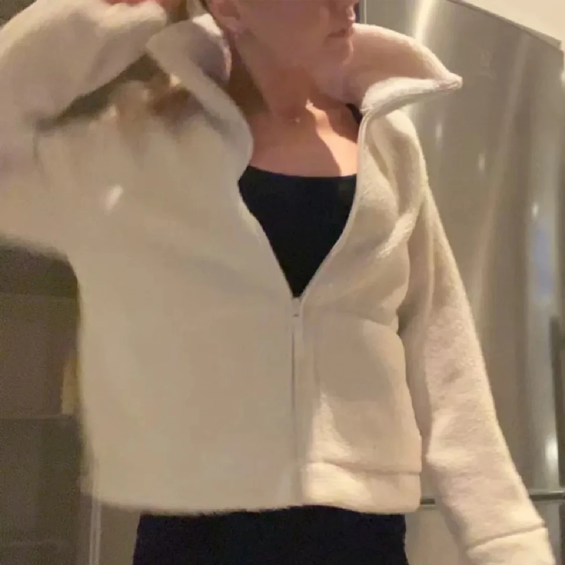 Beige teddyjacka - 3