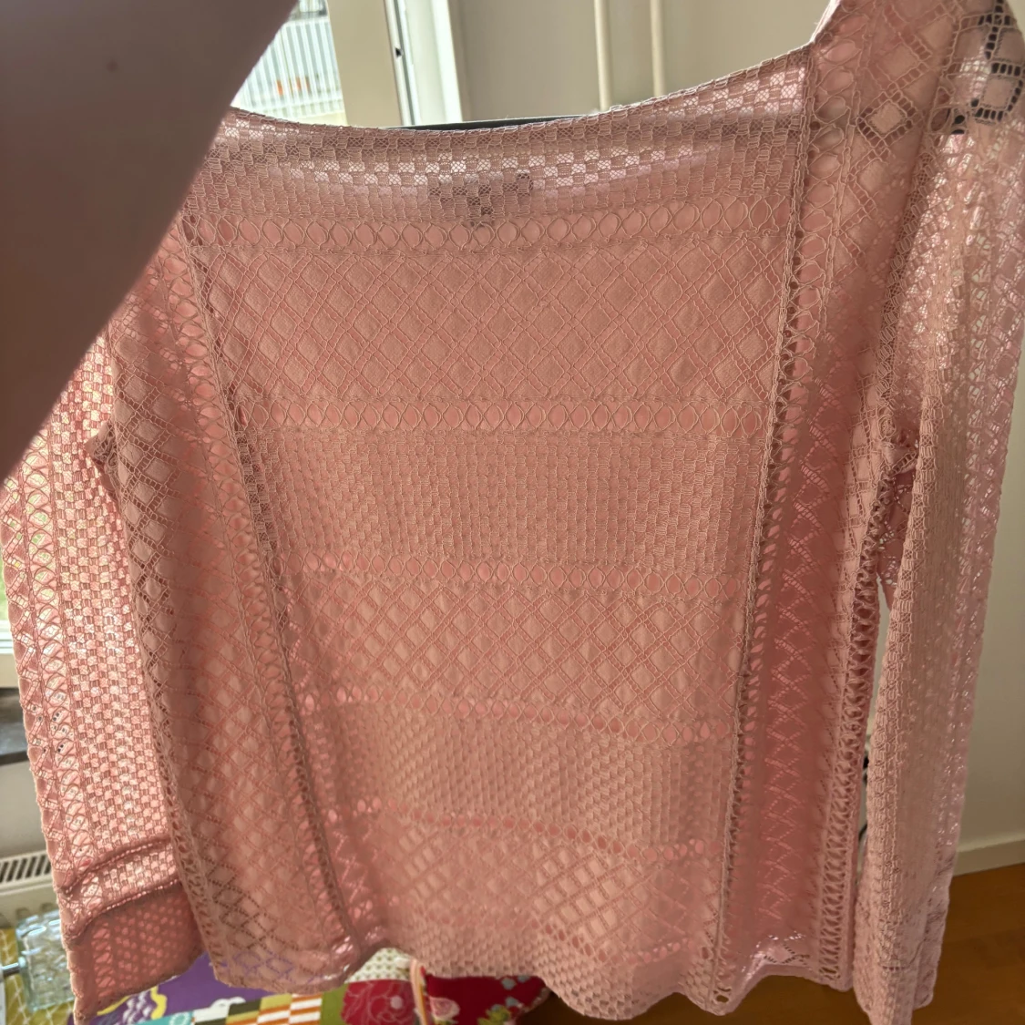 Rosa spetsblus från Massimo Dutti - 3