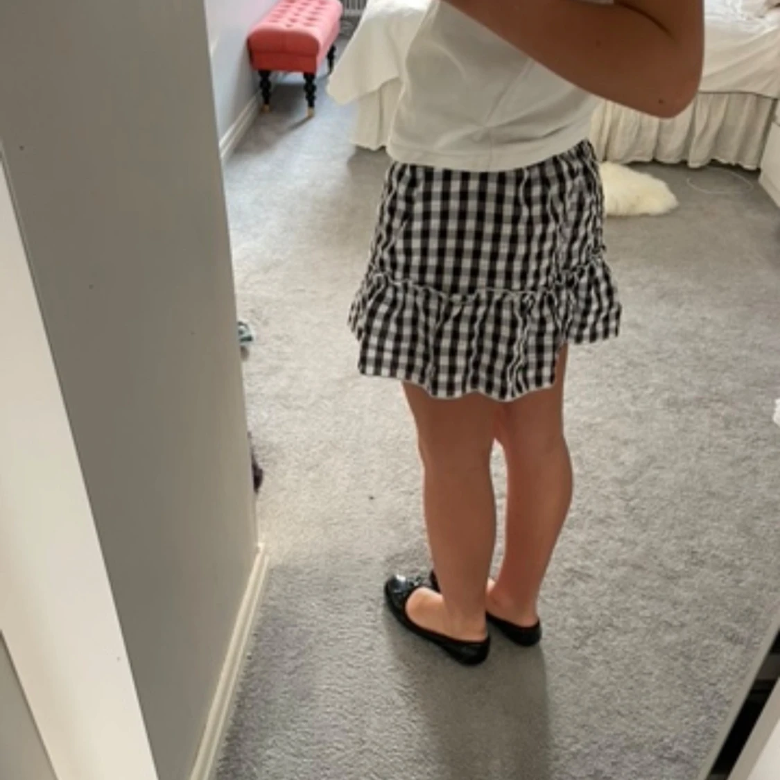 Rutig volangkjol - 2