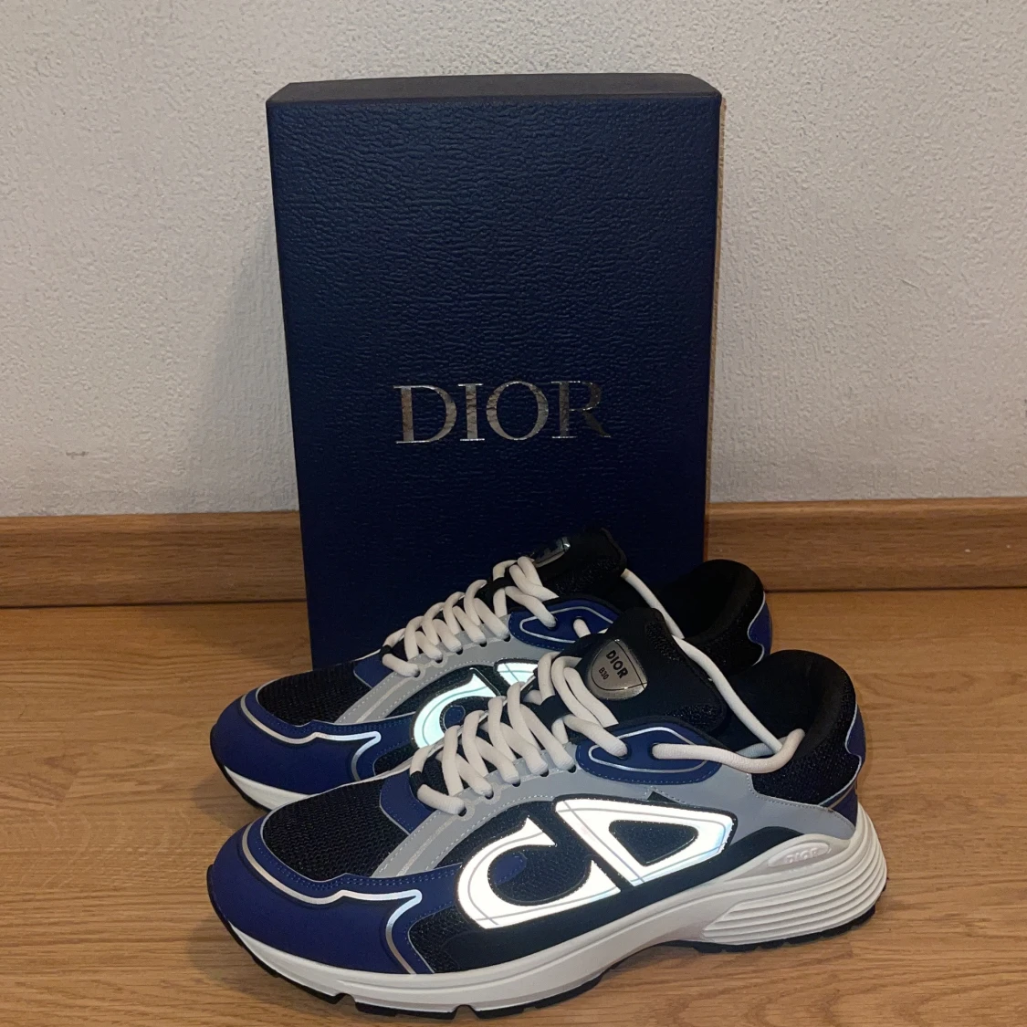 Dior B30 sneakers blå och svart. - 1