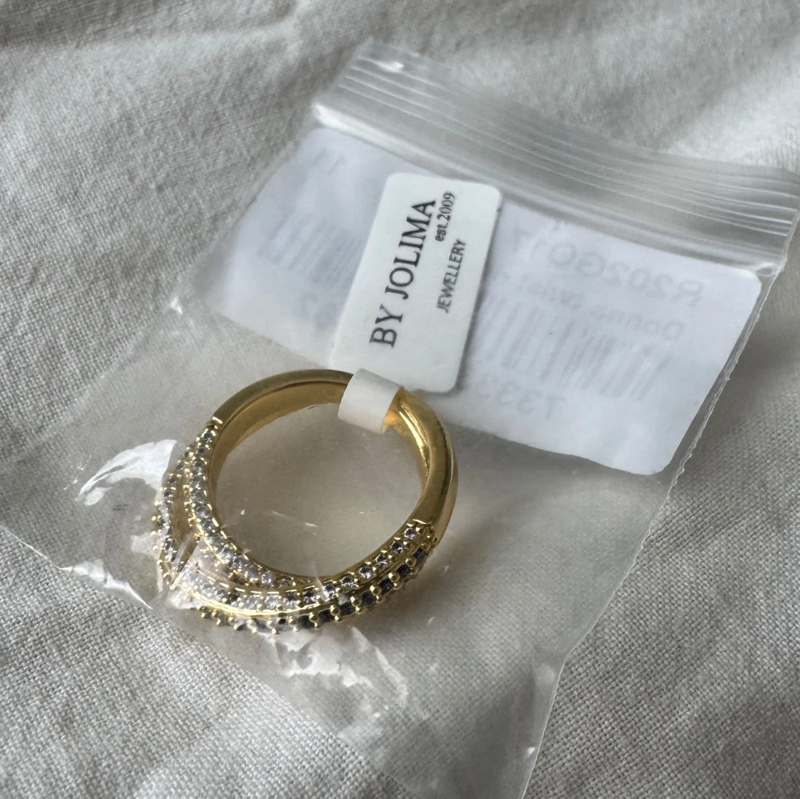 By Jolima - Donna twist ring, 14K guld med stenar - 4