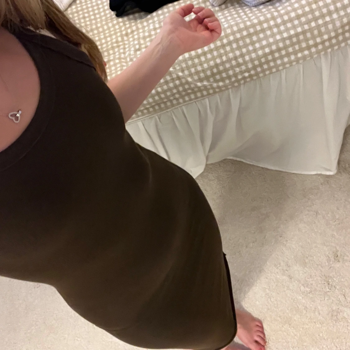 Brun tight klänning  - 1