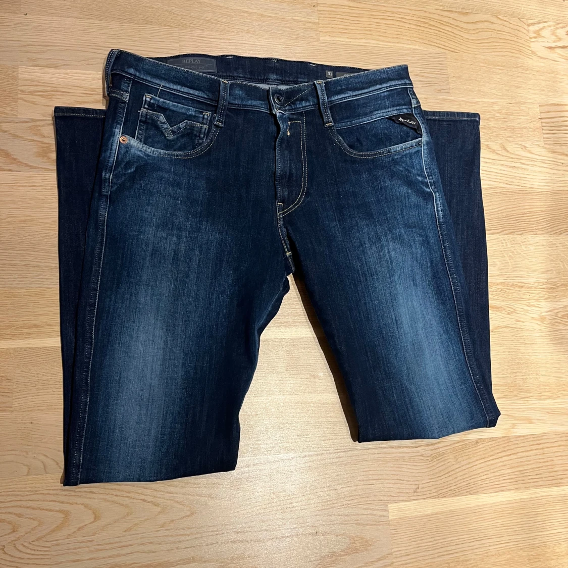 Replay Anbass jeans mörkblå, stl 32 - 1