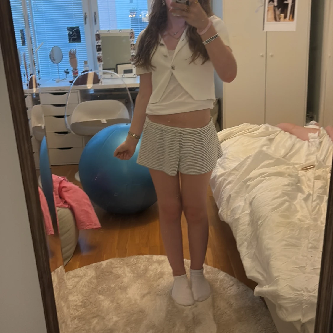 Vit croppad kofta från Zara - 3