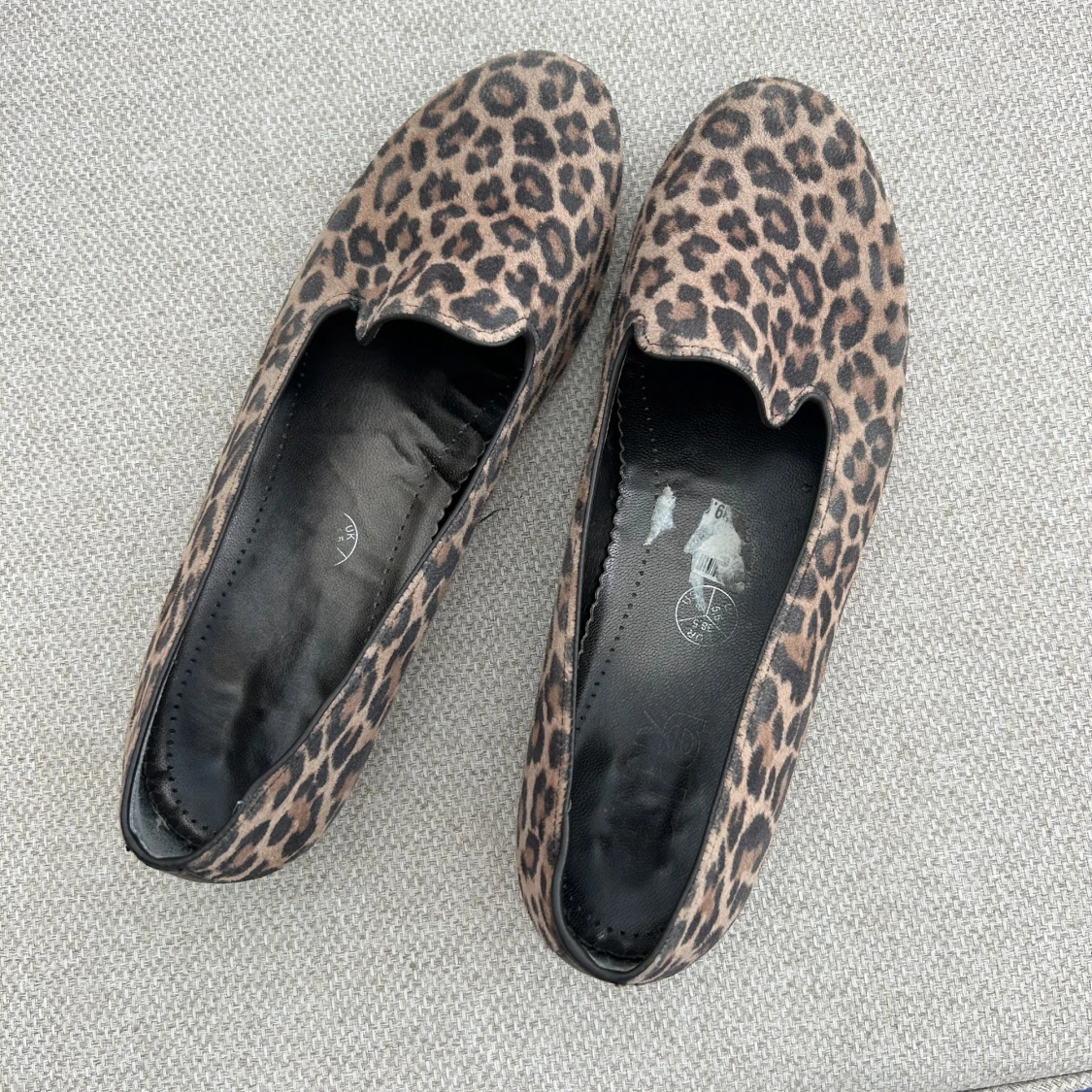 Leopardmönstrade ballerinaskor - 2