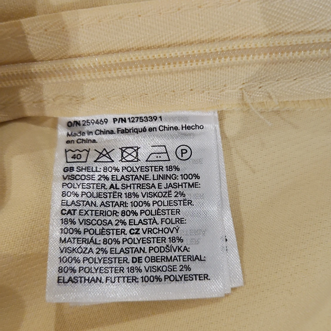 Gul korsett-topp från H&M Divided XXS - 2