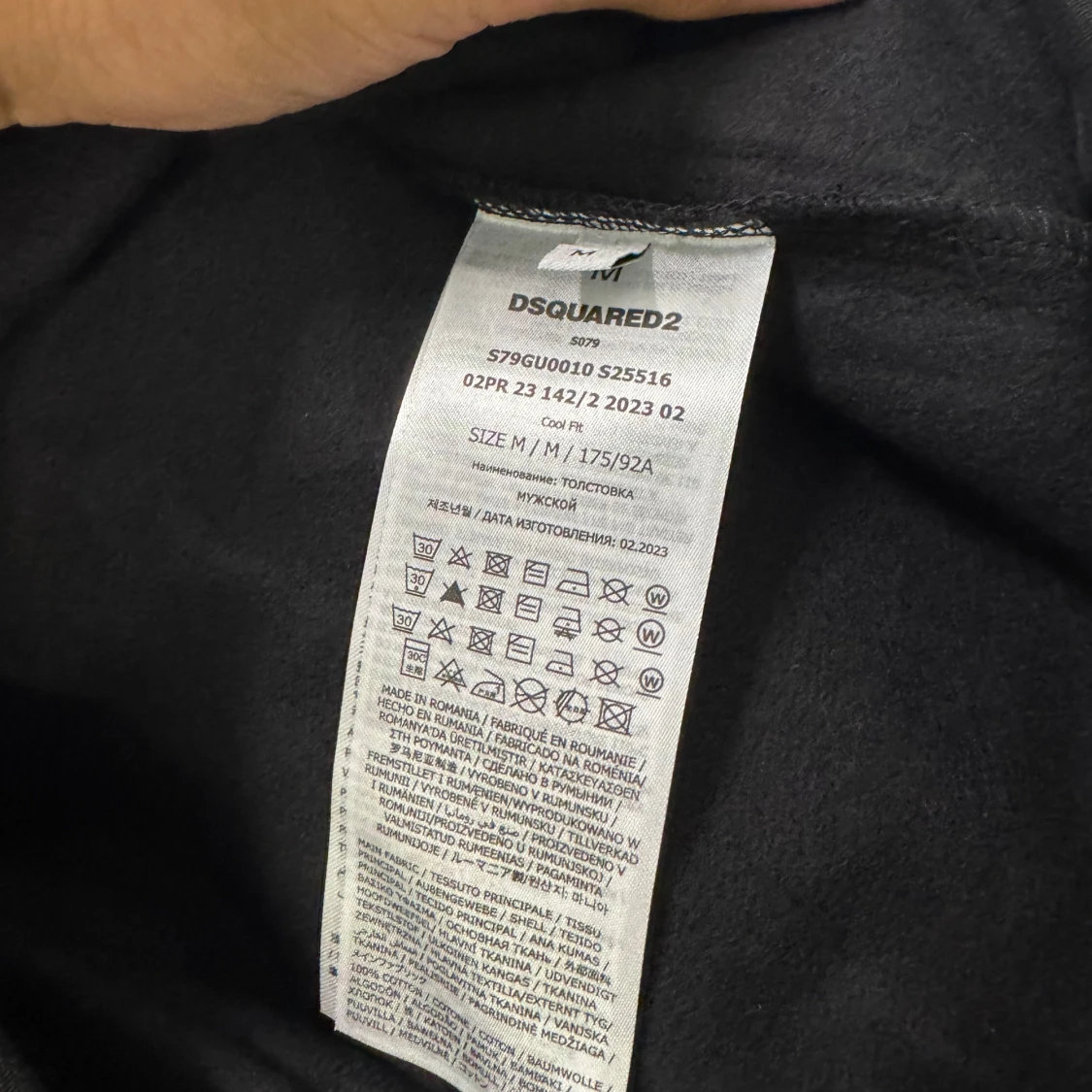 Svart hoodie DSQUARED2 ICON M - 3