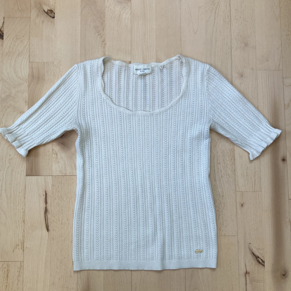 Vit stickad topp Holly & Whyte