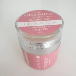 Builder Gel Miss Fancy  - ‼️OBS, KÖP AV ALLA PRIORITERAS‼️  ‼️SKRIV FÖR MER INFO OM VARJE‼️  Miss Fancy Builder Gel Crystal Clear 50g, 345:-  Miss Fancy Builder Gel Ultra Pink 50g, 345:-  Miss Fancy Builder Gel Lilac, 30g, 245:-  Miss Fancy Builder Gel Soft Pink, 30g, 75:-   Alla för 950:-
