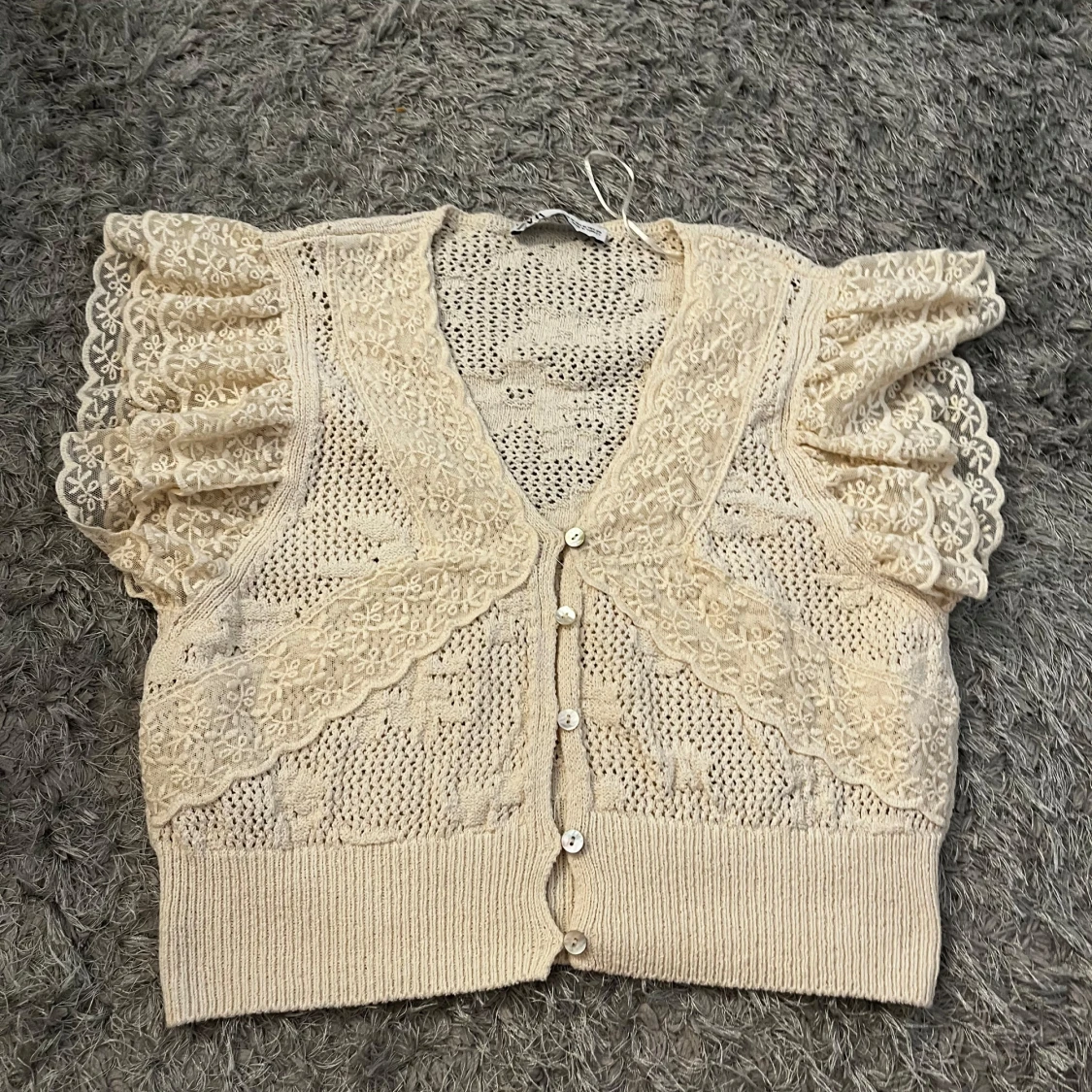 Vit spetsblus från Zara - 1