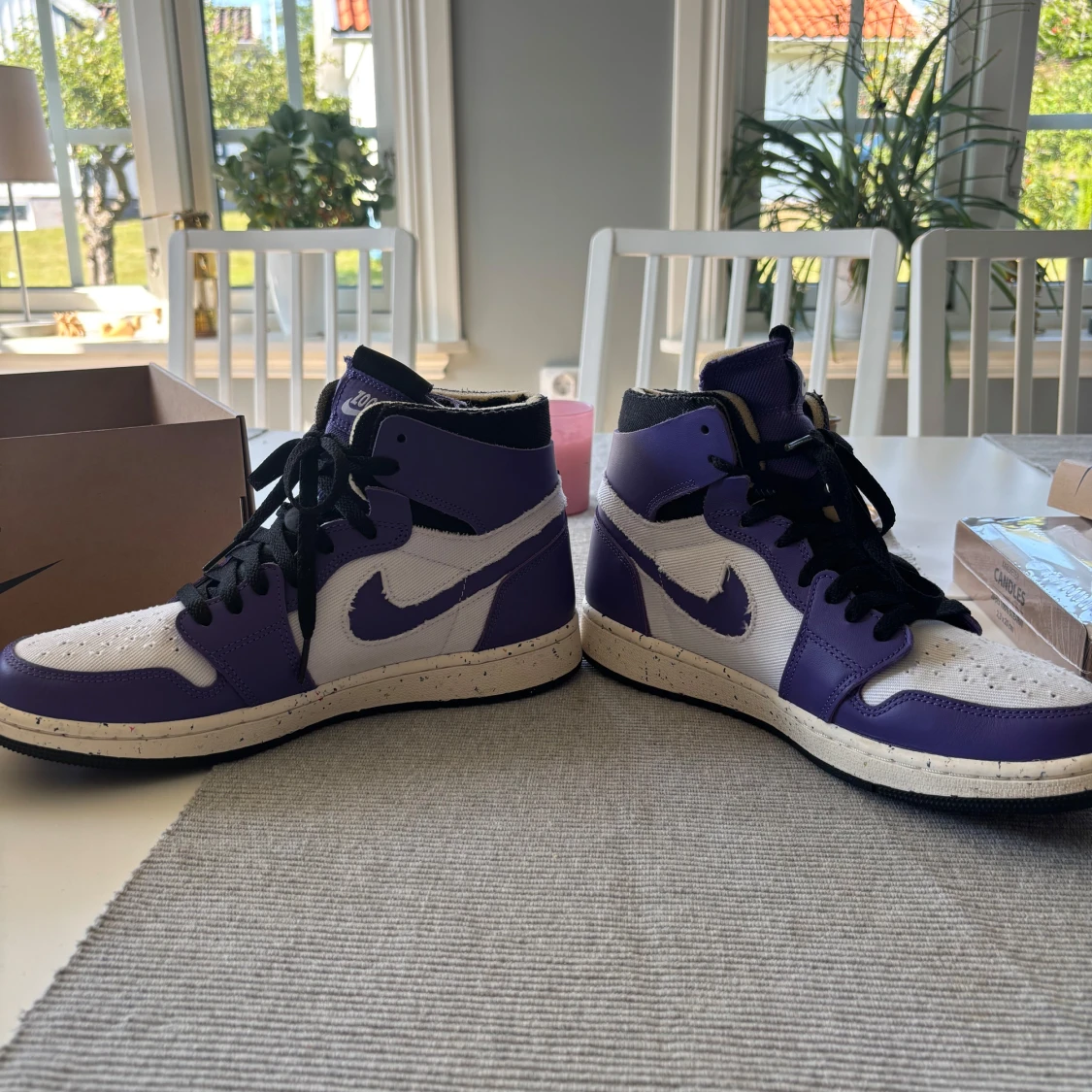 Nike Air Jordan 1 High Lila/Vit - 2