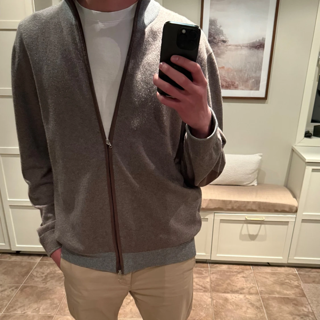 Grå kofta från Gran Sasso