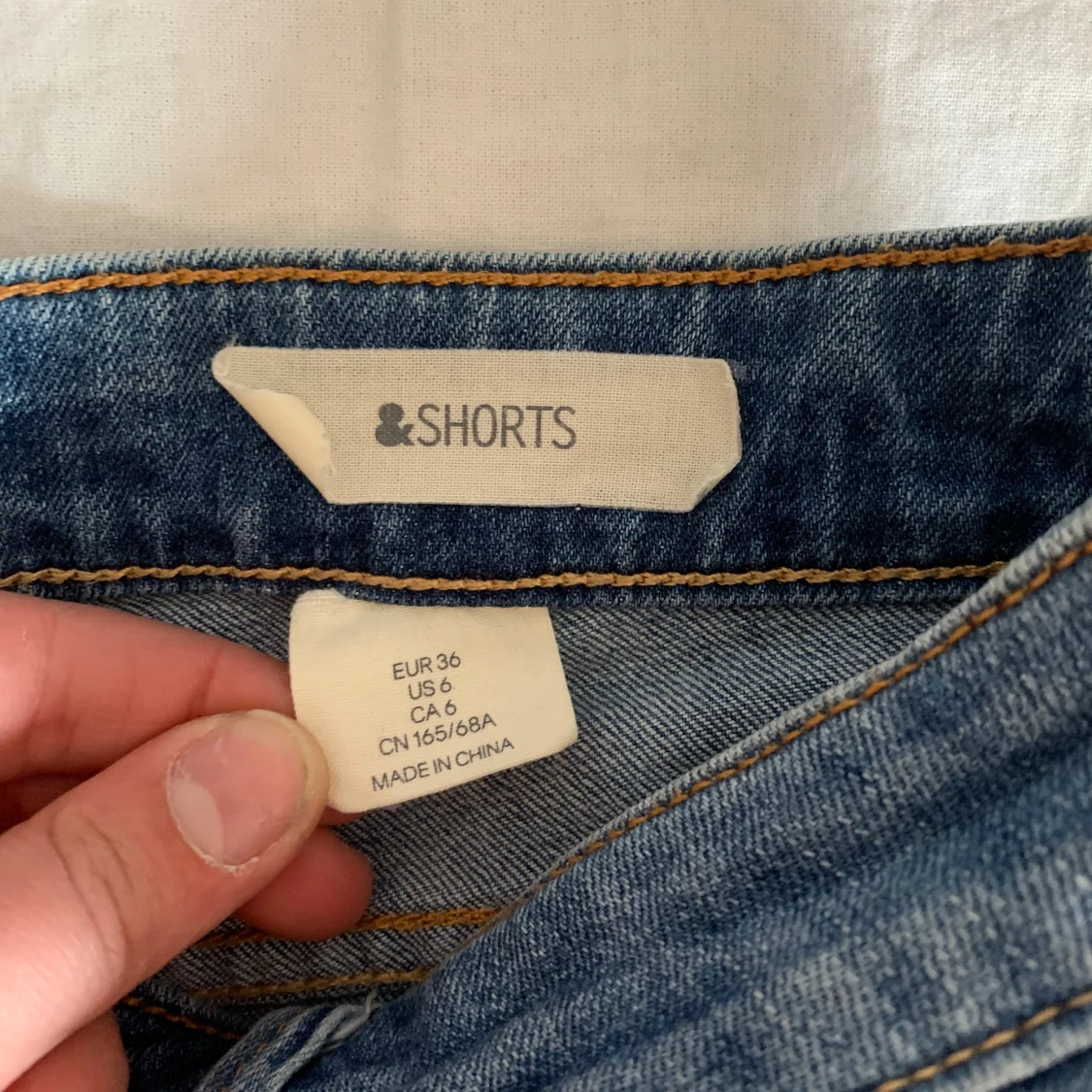 Blå jeansshorts - 2