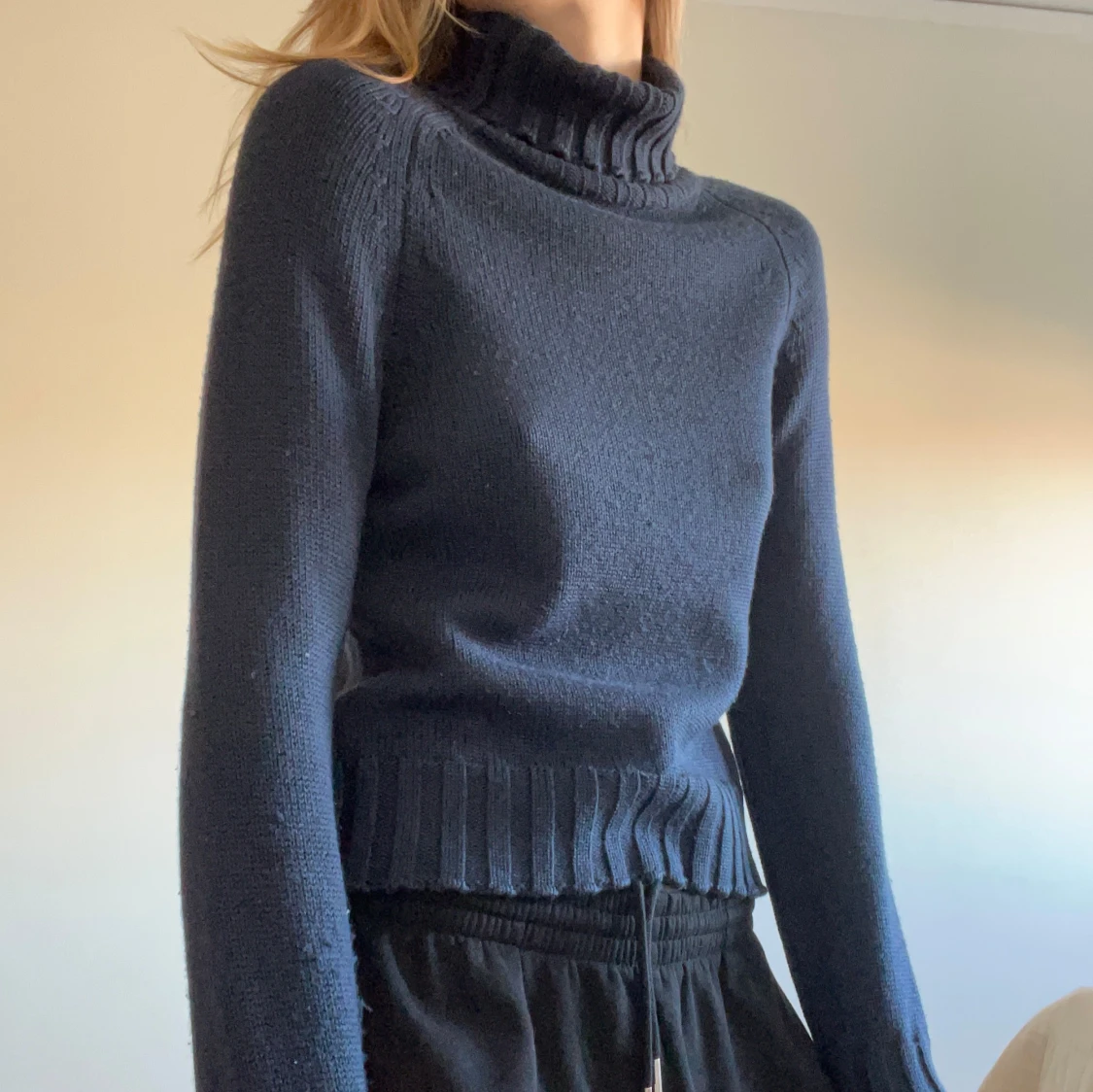 Mörkblå polotröja