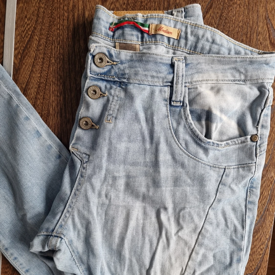 Baggy blå jeans från Please (Italien) - 4