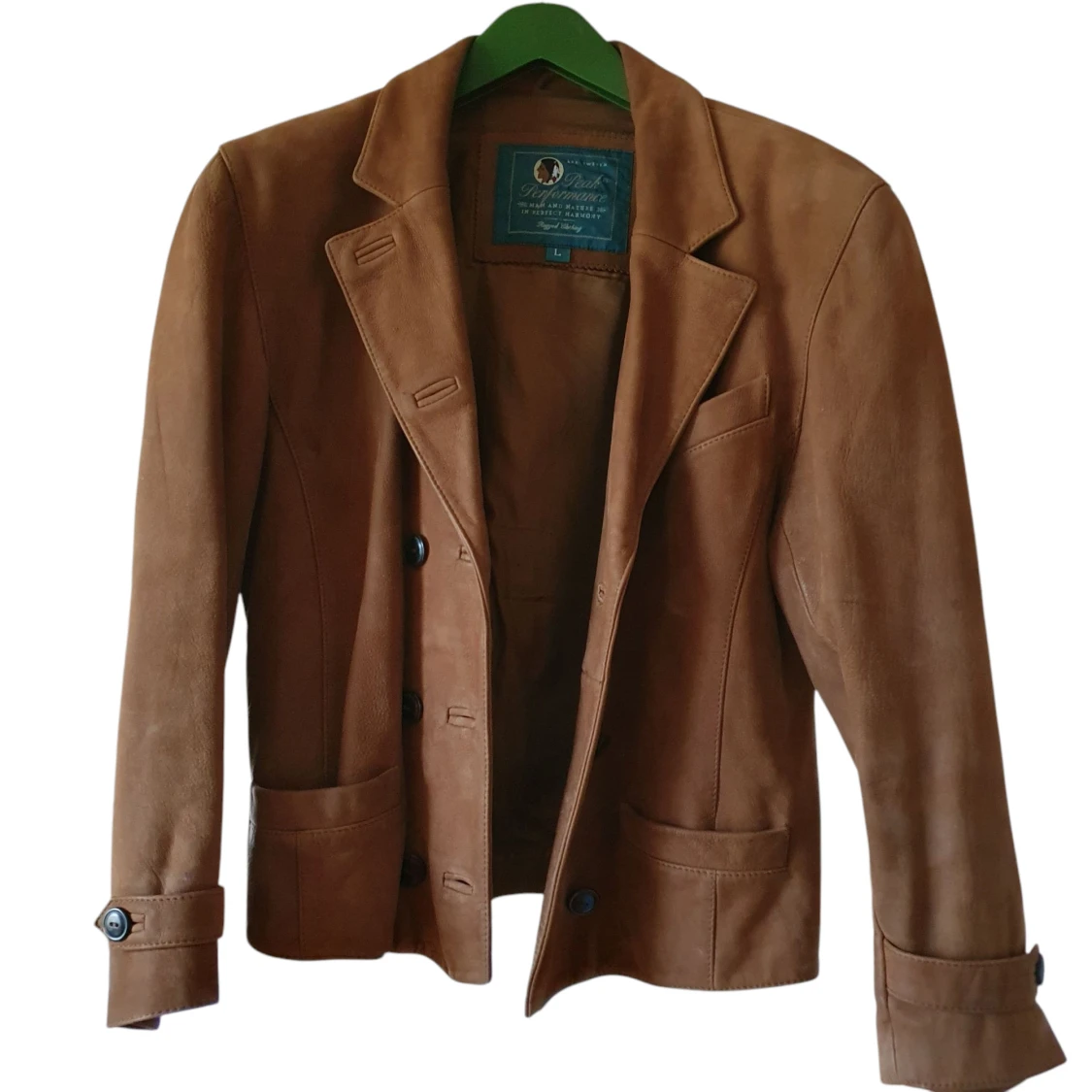 Peak Performance brun mockacka, storlek L