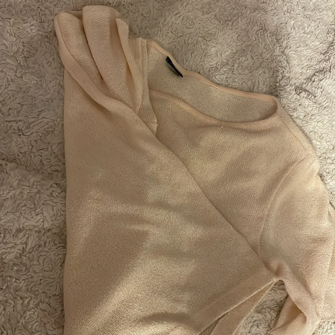 Beige stickad topp från Gina Tricot - 4