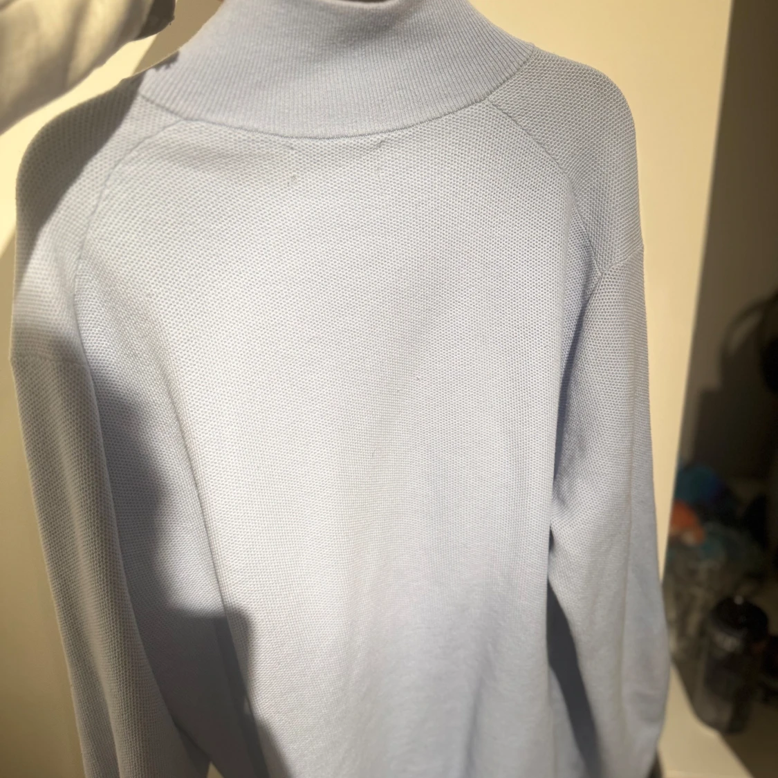 Ljusblå tröja med dragkedja från Ralph Lauren - 2