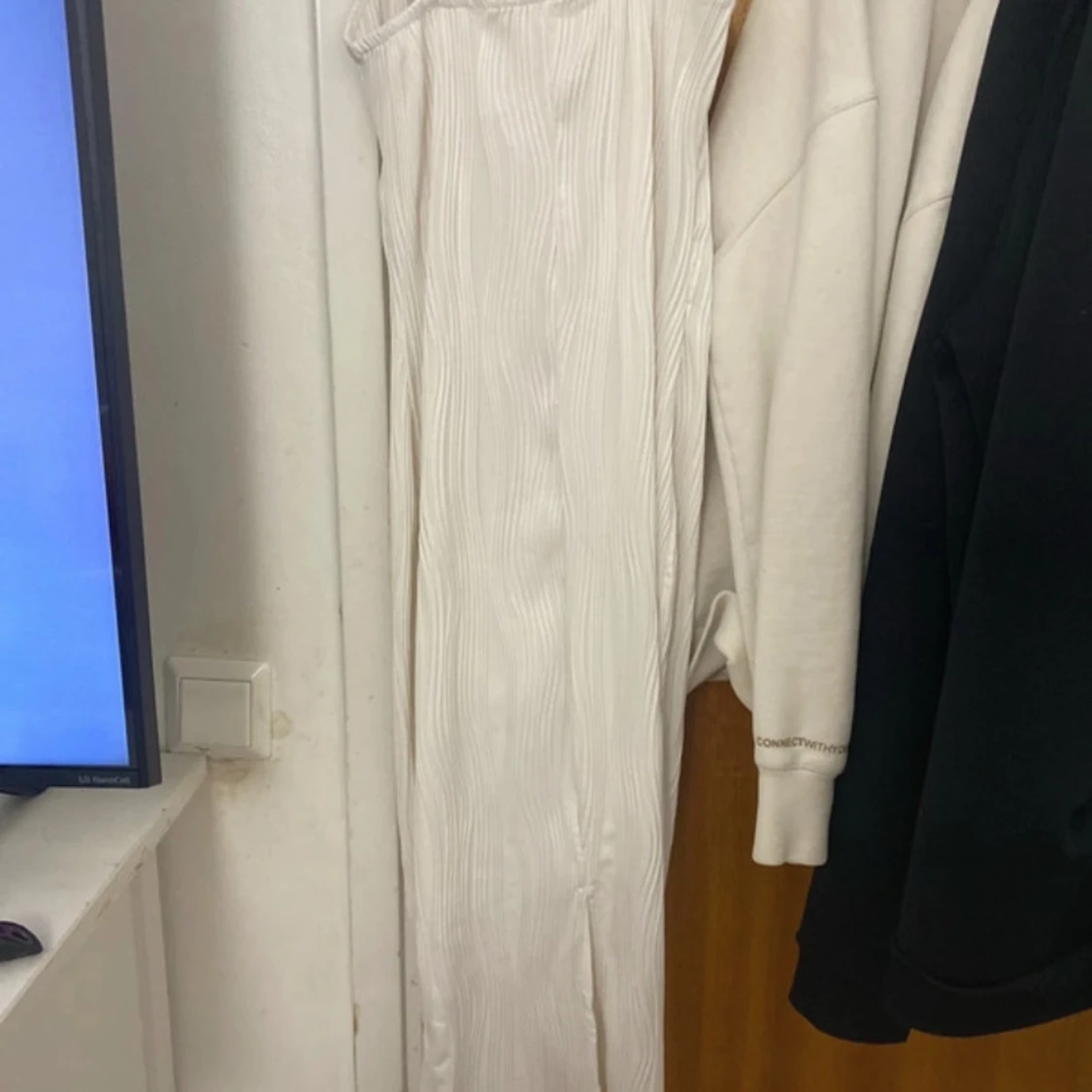 Vit långklänning från Shein - 1