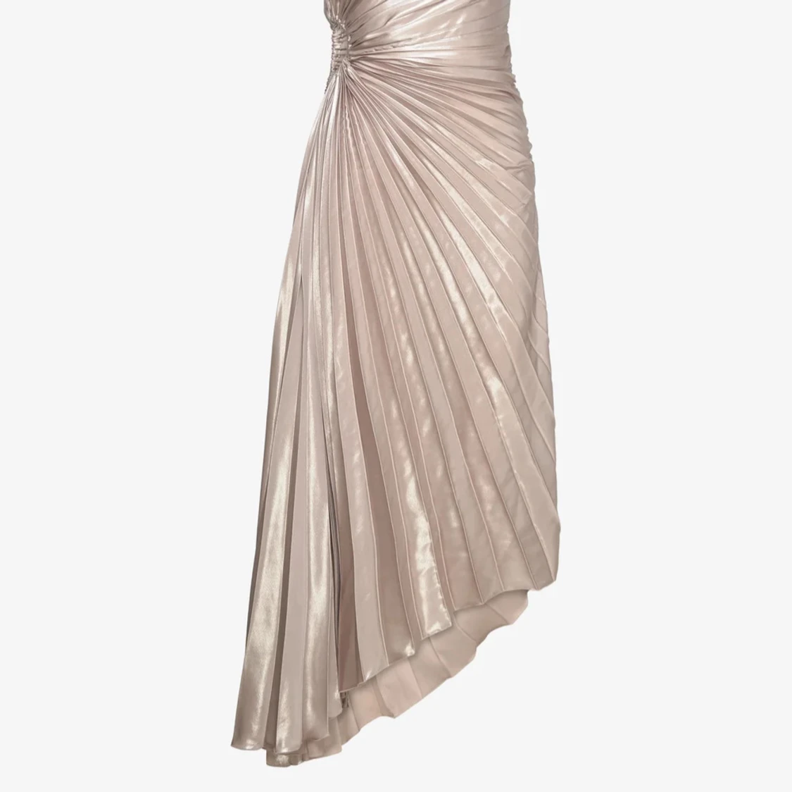 Champagnefärgad långklänning/balklänning - 1