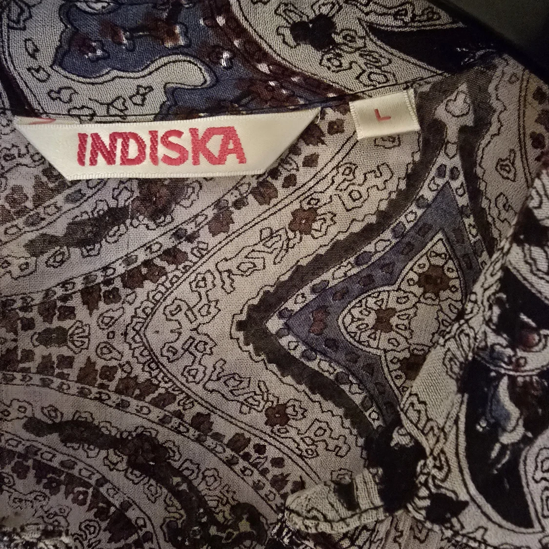 Mönstrad skjortklänning från Indiska - 2