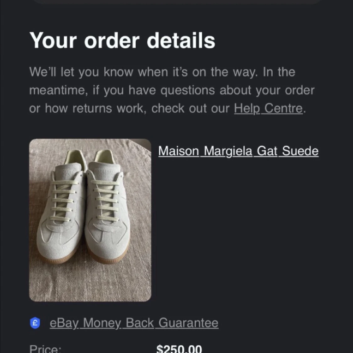 Maison Margiela GAT sneakers i ljus mocka - 3