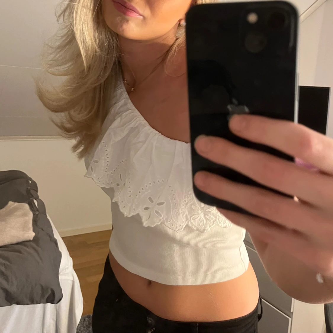 Vit sne topp från Zara - 1