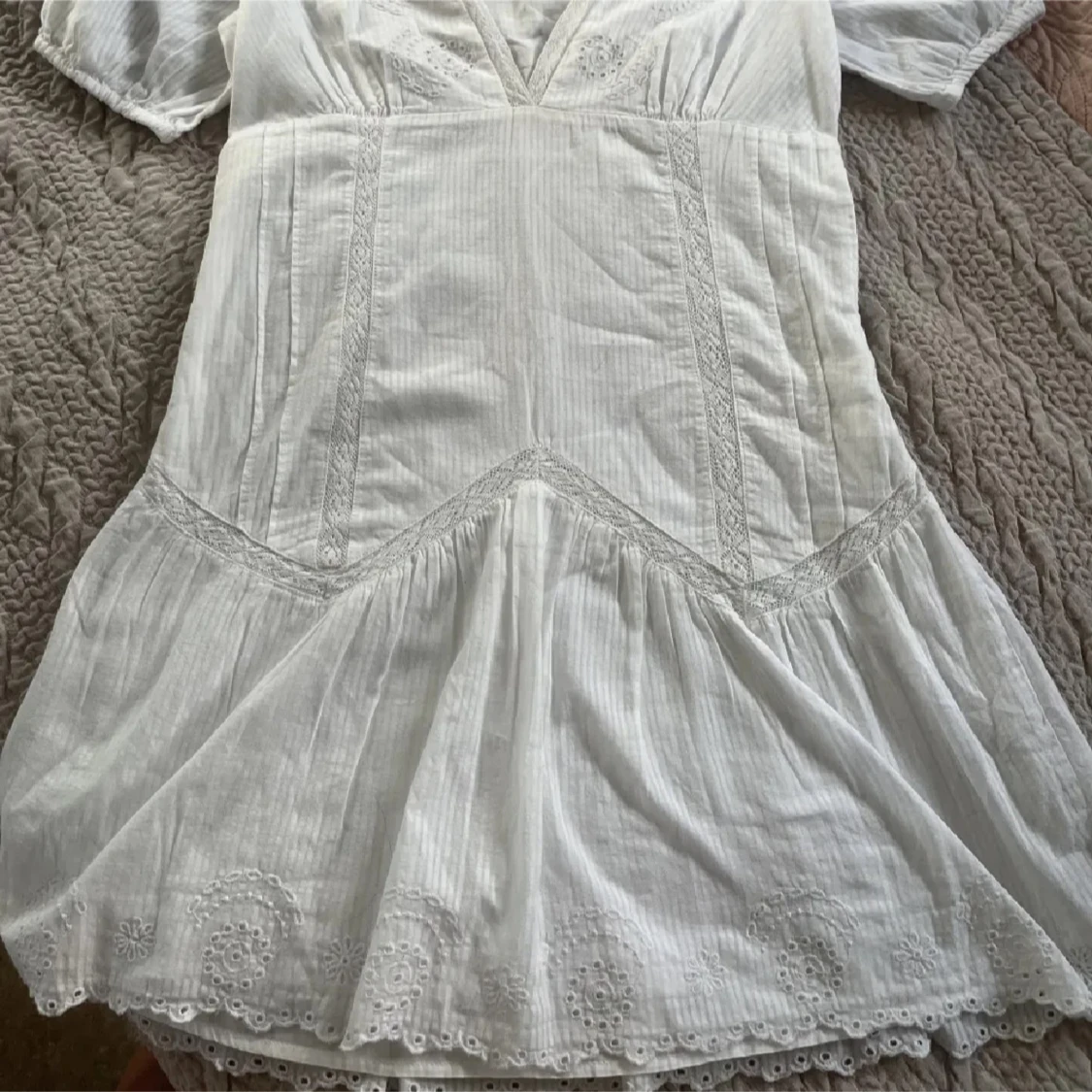 Zara broderade kortklänning - 4