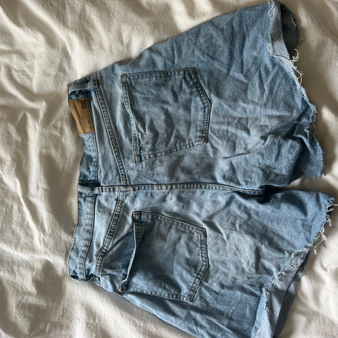 Ljusblå jeansshorts från 157 - 1