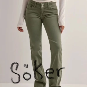 SÖKER gröna nelly jeans  - Jag söker dessa Jeans i storlek 32-34 och de ska helst vara i gott skick. Jag kan tänka mig betala 300-450kr Max 💘