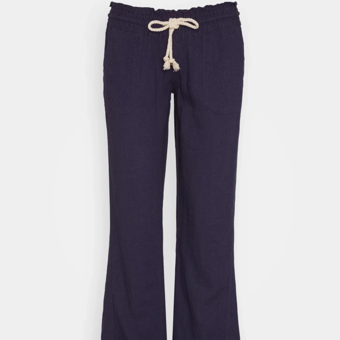 Mörkblå linnebyxor 