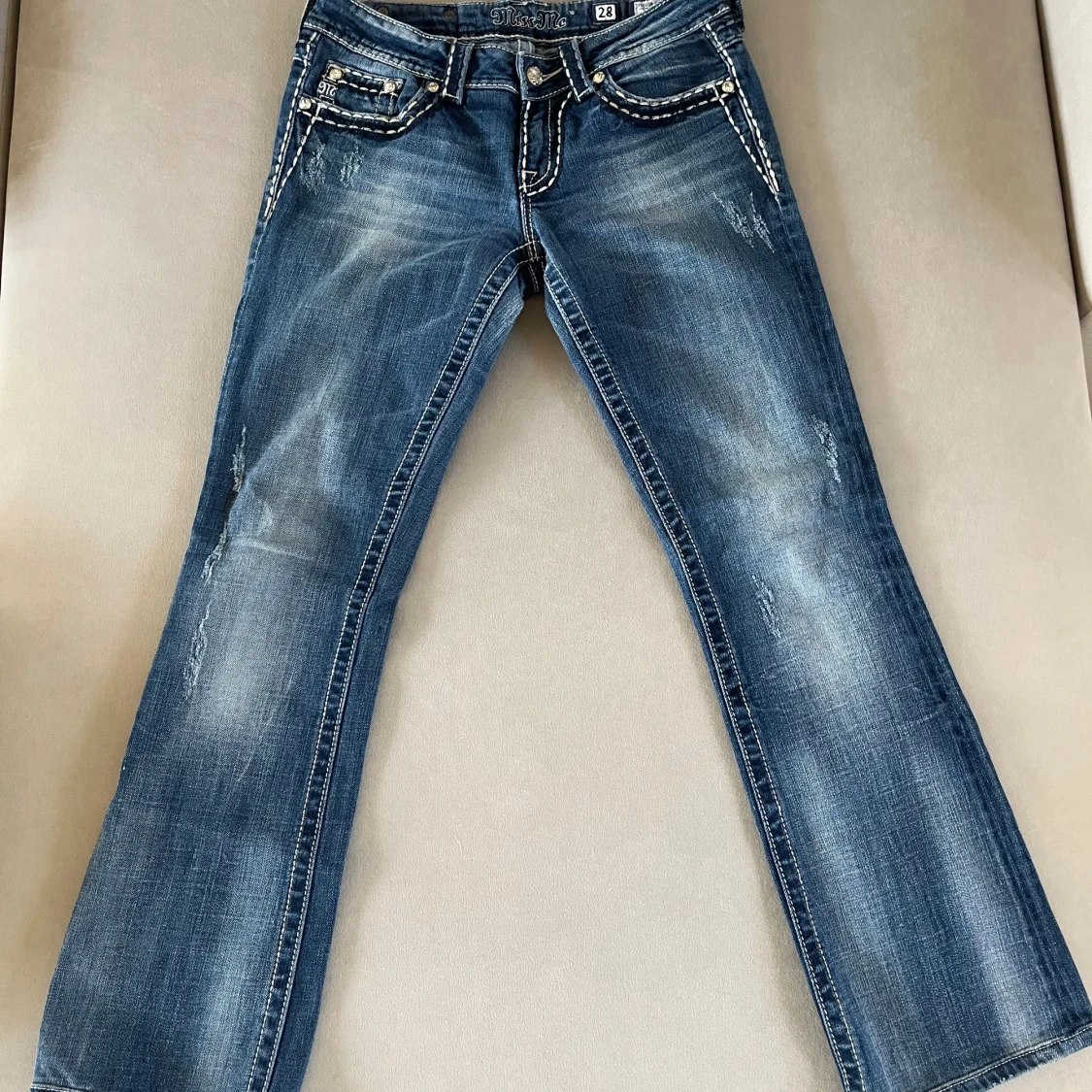 Blå miss me bootcut jeans - 1