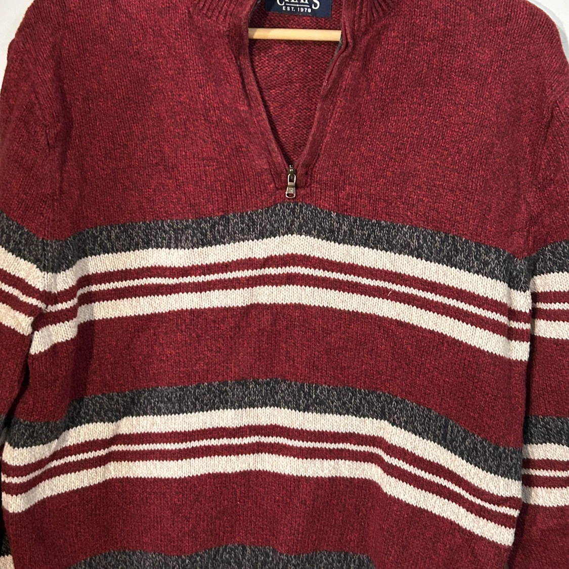 Burgundy CHAPS Ralph Lauren sweater