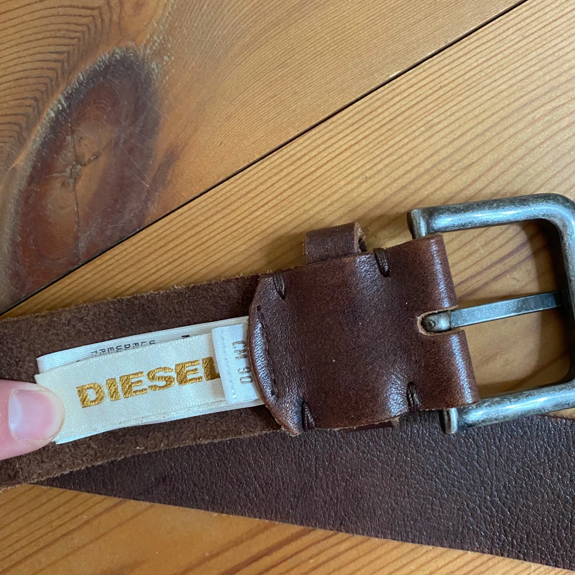 Brunt skärp i skinn från Diesel - 2