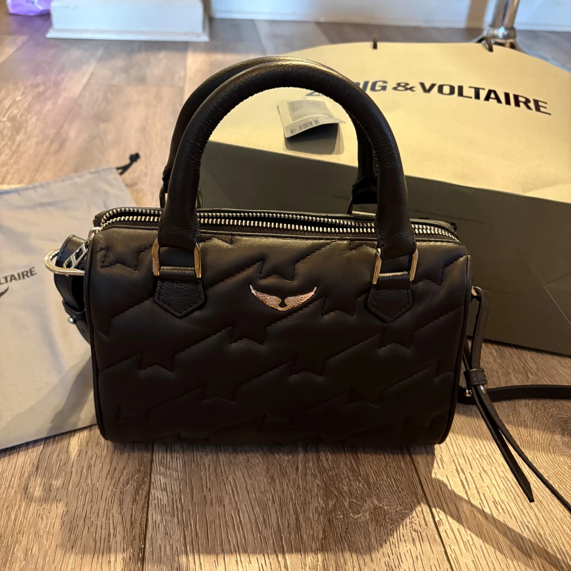 Svart handväska Zadig & Voltaire skinn