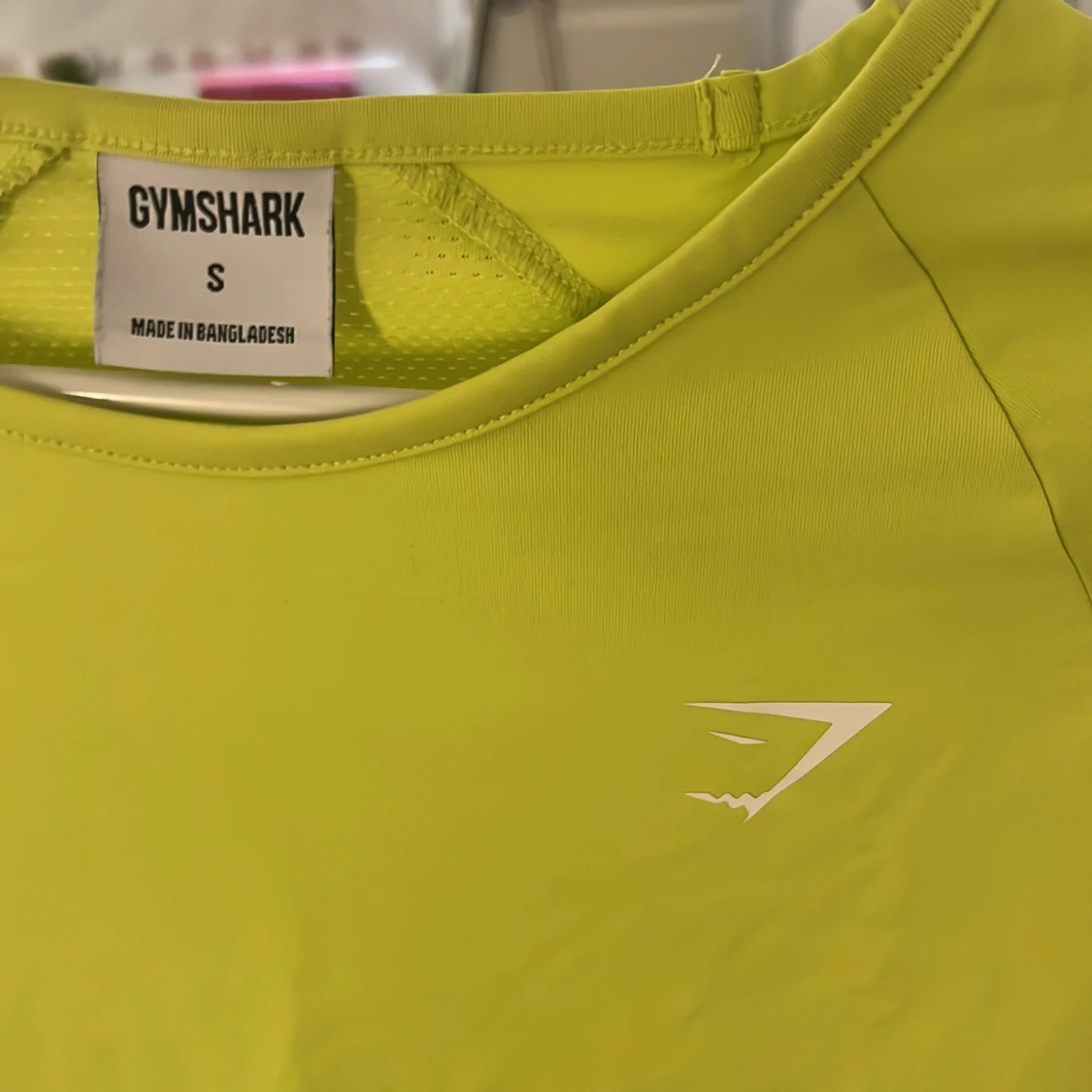 Gul croppad långärmad topp Gymshark - 2