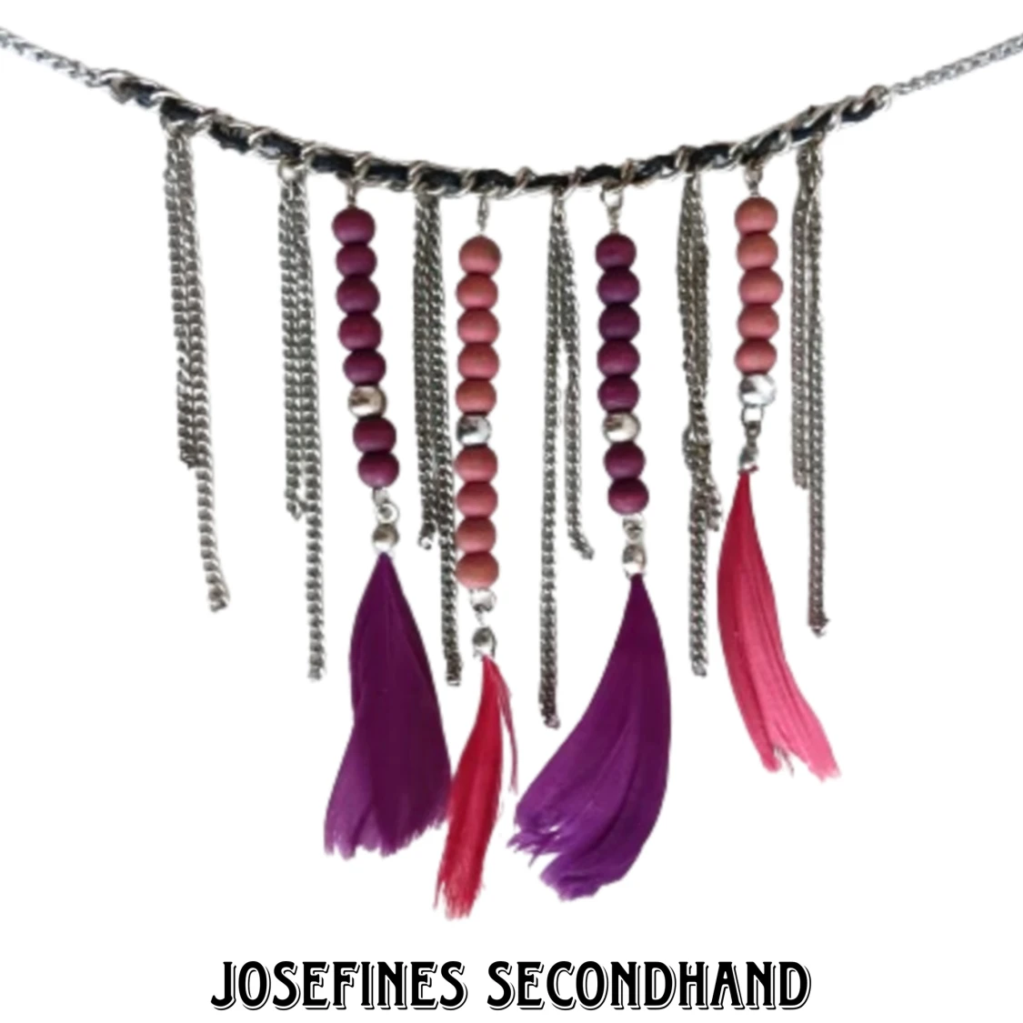 Lila och rosa halsband