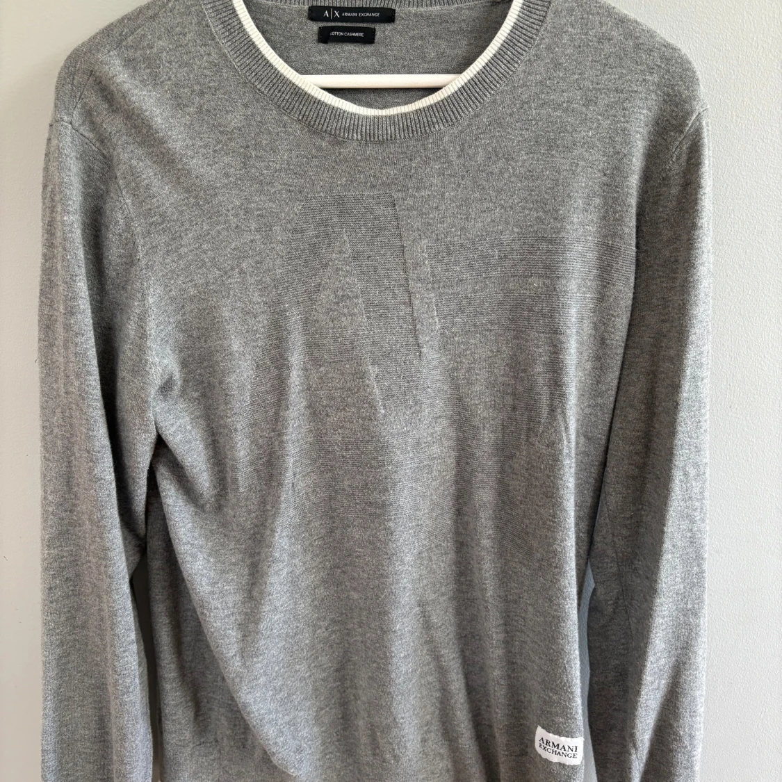 Grå stickad tröja Armani Exchange - 1