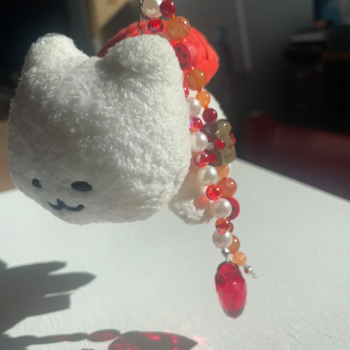 Plush nyckelring/ bag sharm (röd) - 2